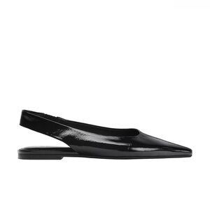 Zara Black Slingback Flats